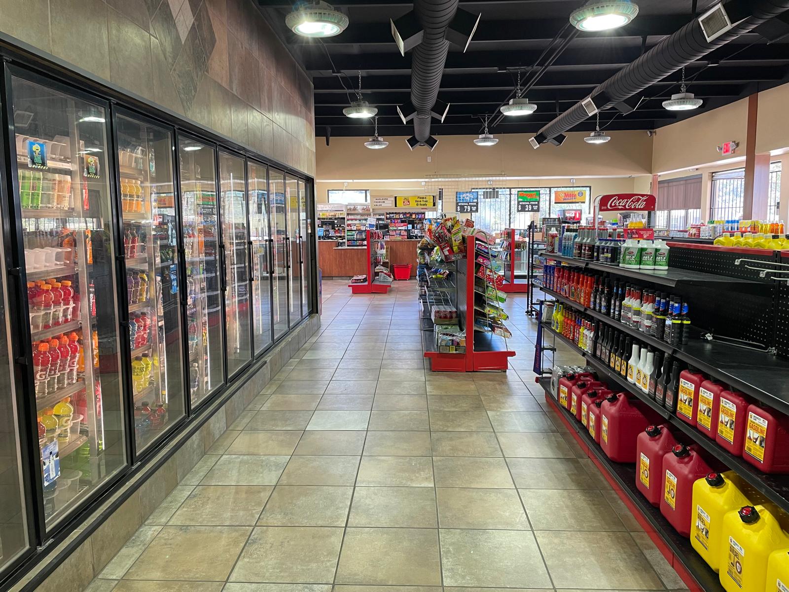 ZSM Express grocery section with fresh dairy products and everyday essentials